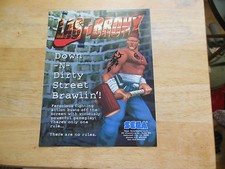 old stock LAST BRONX SEGA     FLYER     arcade game  picture