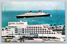 c1967 Yankee Clipper Hotel w/ S.S. France Background, Ft. Lauderdale FL Postcard picture