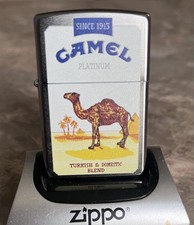 Zippo Camel Rare Platinum No Boarder Since 1913 picture
