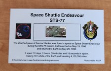 Own a Genuine Piece of Flown Space Shuttle Endeavour STS-77 Only $19.95 picture