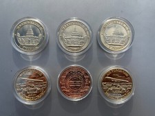 SEAL OF THE PRESIDENT AIR FORCE ONE  CHALLENGE COIN QTY2 plus CAPITAL COINS QTY3 picture