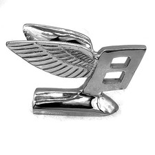 Vintage Bentley Flying B Mascot S Type Bonnet Hood Ornament Brass Metal Mascot picture