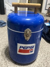 Vintage Rare Pepsi Cola Styrofoam Metal Cooler 15 1/2