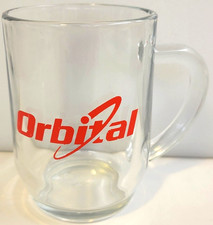 ORBITAL SCIENCES CORPORATION Vtg LIBBEY GLASS Aerospace Company COFFEE MUG / CUP picture
