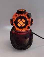 Zeckos Nautical Deep Sea Diver Helmet Lamp Steampunk Accent Light Maritime Decor picture