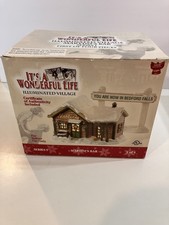 Enesco It's A Wonderful Life Martini's Bar Series 1 Illuminated  Village READ picture