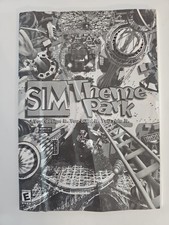 Sim Theme Park Instruction Manual PC CDRom Game *Manual Only* Electronic Arts picture