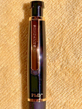 Sanford PhD Gloss Black a 18k Gold plated Gel ink Pen, New (Old Stock) picture