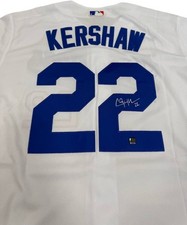  Clayton Kershaw Signed MLB Autographed COA Jersey White picture