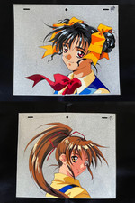 Doukyuusei 2 Original Production Cel Yui Narusawa Misa Tanaka 2pc Set Japan picture
