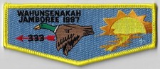 Wahunsenakah Lodge 333 Flap 1997 Jamboree Colonial Virginia Council picture