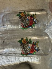 Set Of Two Jimmy Buffet “It’s 5 O’clock Somewhere Insulated Plastic Bar Glasses  picture