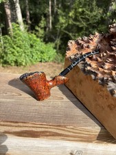 Maple wood freehand Dublin sitter with black ripple acrylic stem picture