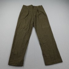 Vintage Royal Canadian Army Pants 32-33 Cadet Trousers Battledress Wool 1955 50s picture