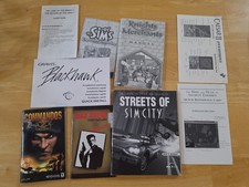 Lot Of Vintage Pc Video Game Manuals (Sim City, Knights And Merchants, Caesar) picture