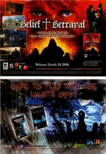 2008 • Belief and Betrayal  • RARE UK Print Ad • 8.5 X 12  • ADV-OS picture