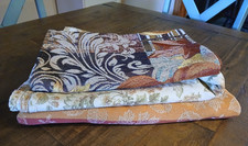 Lot of Fall Autumn Tablecloths & Pumpkin Table Runner Vintage Harvest & Pakistan picture