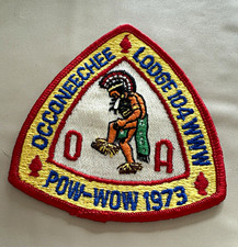 Boy Scouts OA Order of the Arrow Occoneechee Lodge 104 Pow-Wow 1973 Patch picture