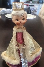 RARE MCM Christmas Holt Howard King Porcelain Head  Vintage Read picture