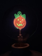 Aerolux Style GHOST N PUMPKIN HALLOWEEN Real Neon Glow Light bulb E26 120V 3W picture