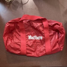 Vintage Marlboro Red Nylon Duffel Bag picture