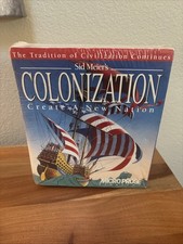 Sid Meier's Colonization Create A New Nation 1994 IBM CD-ROM PC NEW SEALED Rare picture