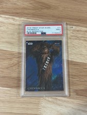 Topps 2018 Finest Star Wars Chewbacca #21 Blue Refractor 12/150 PSA 9 picture
