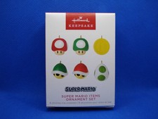 Hallmark Keepsake Ornament 2022 Super Mario Items Ornament Set Of 6 BRAND NEW picture