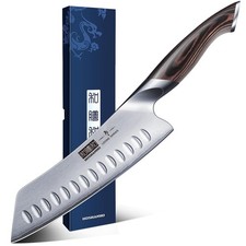 7 Inch Japanese Chef Knife, Ultra Sharp Kitchen Santoku Knives | Professional picture