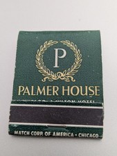 Palmer House Chicago Empire Room Hilton Hotel Matchbook Ralph Ginsburgh Complete picture