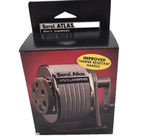 Vintage Berol Atlas APSCO Wall Mount Pencil Sharpener Retro Metal Crank NEW NOS picture
