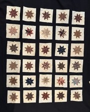Antique 1840 Eight-Pointed Star in a Square Quilt Blocks # 1 picture
