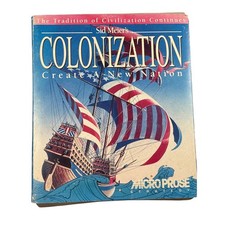 Sid Meier's Colonization Big Box PC Game MicroProse 1994 Strategy Civilization picture