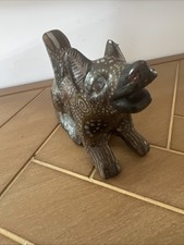 Hand Crafted Wooden Dog Sculpture picture