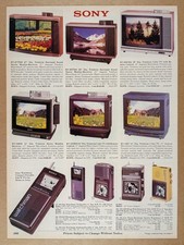 Sony Trinitron & Watchman Televisions 1989 catalog ad page picture