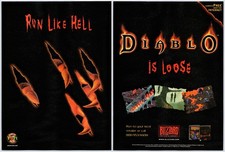 Diablo - PC Game - Vintage Original Print Ad/Poster Blizzard Promo Art 1996 picture