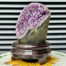 5.3 lb  Natural Purple Amethyst Cluster Collectible Specimen Stand Display Decor picture