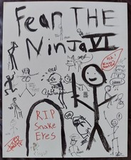 FEAR THE NINJA 4 IV Heroes ART Comic Stick Figure Super Heroes Con Tim Sale  picture
