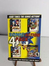 Sonic Action 4 Pack PC Big Box Sega CD Sonic R Knuckles Smash Pack 2 Activision picture