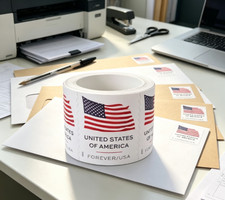 1 Roll U.S. Flag First Class US Postage Stamps 100 PCS US Stock picture