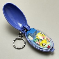 Vintage 1993 Takara Pocket Critters Keychain Coral Reef Purple Case PARTIAL WORK picture