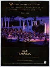 Age Of Empires - PC RTS Game - Vintage Original Print Ad/Poster Promo Art 1997 picture