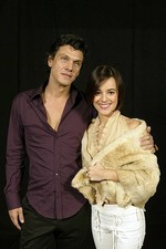 The French singers Marc Lavoine and Alizee 2002 Old Photo picture