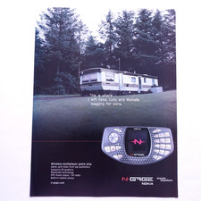2003 Nokia N-Gage Handheld Gaming Console Mobile Phone Vintage Print Ad picture