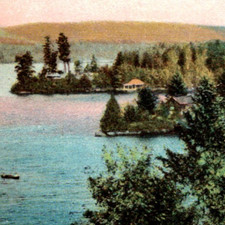 * Antique UDB Postcard Raquette Lake Adirondack Mountains NY c1900s Collectible picture
