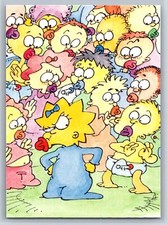 2001 Inkworks The Simpsons Mania Sergio Aragones Maggie Simpson Artwork #67 picture
