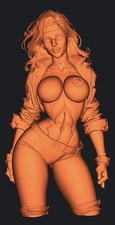 X-Men Rogue 4” Unpainted 3D Printed Model Figure DIY picture