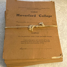 Haverford College Honor System Examination Answer Booklets / Exam Bks Lot of 42 picture