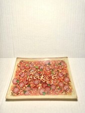 V Syndicate Pizza Themed Small Glass Rolling Tray picture