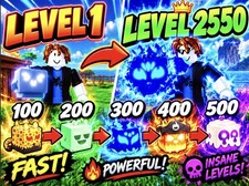 Bloxfruits pay 2 grind Level 1-2550 Fast OP Insane Pets picture